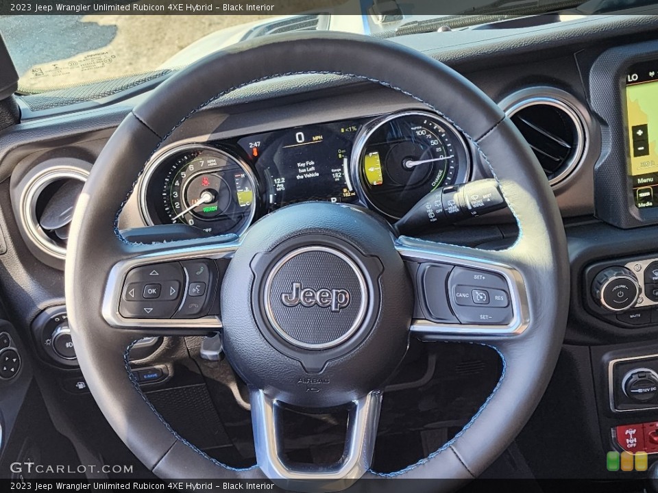 Black Interior Steering Wheel for the 2023 Jeep Wrangler Unlimited Rubicon 4XE Hybrid #146721936