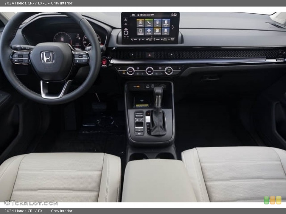 Gray Interior Dashboard for the 2024 Honda CR-V EX-L #146722065