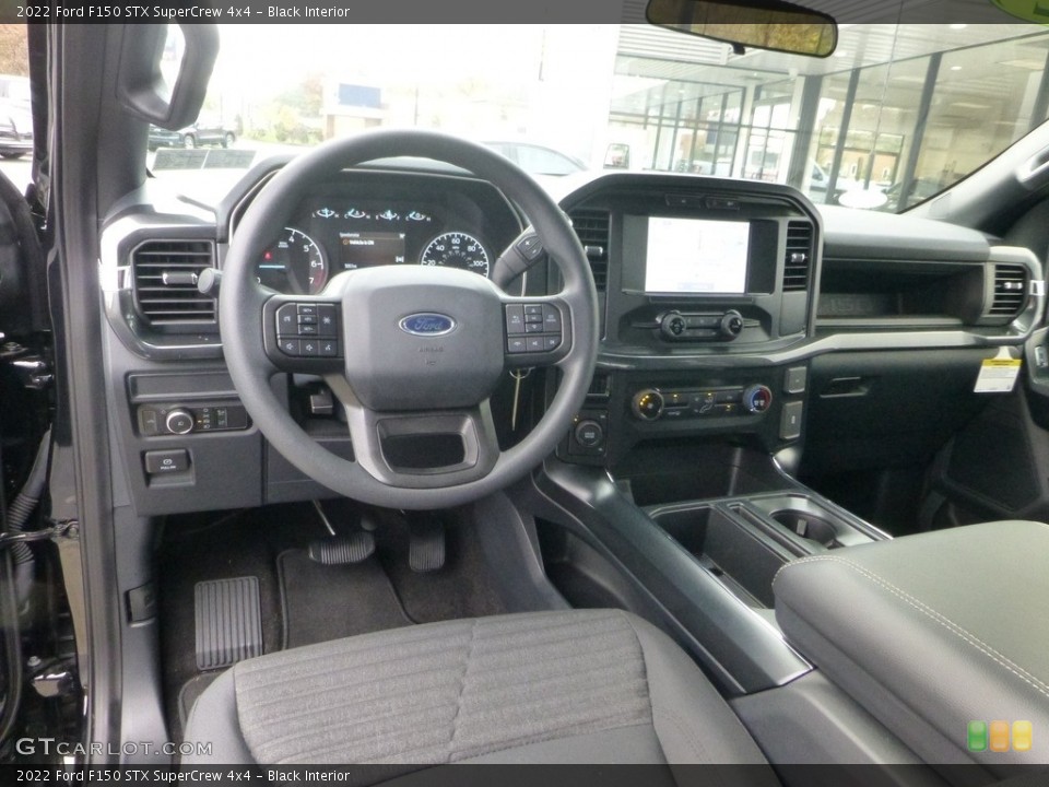 Black Interior Prime Interior for the 2022 Ford F150 STX SuperCrew 4x4 #146722158