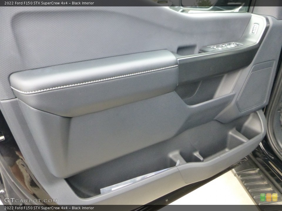 Black Interior Door Panel for the 2022 Ford F150 STX SuperCrew 4x4 #146722203