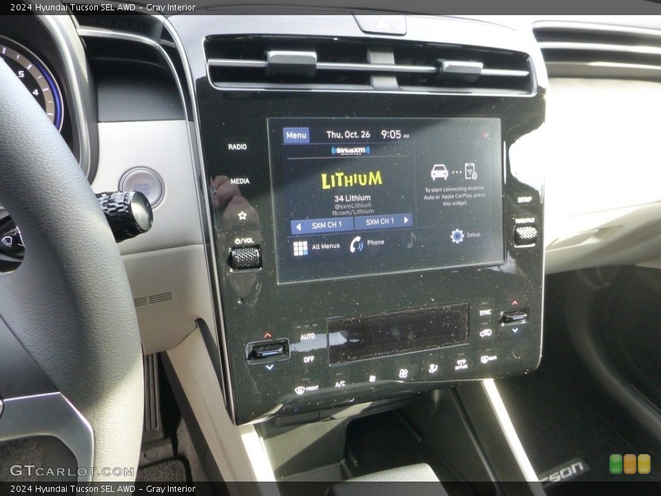 Gray Interior Controls for the 2024 Hyundai Tucson SEL AWD #146722241
