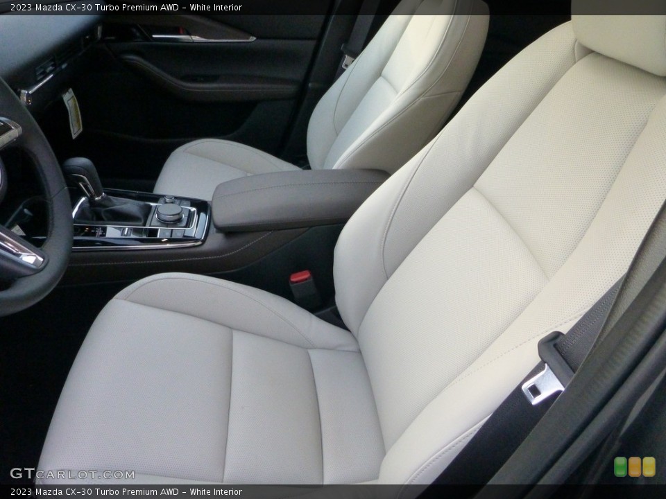 White Interior Front Seat for the 2023 Mazda CX-30 Turbo Premium AWD #146722800