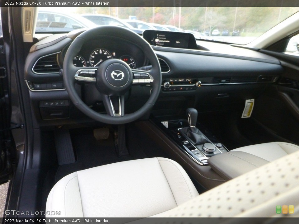 White Interior Photo for the 2023 Mazda CX-30 Turbo Premium AWD #146722842