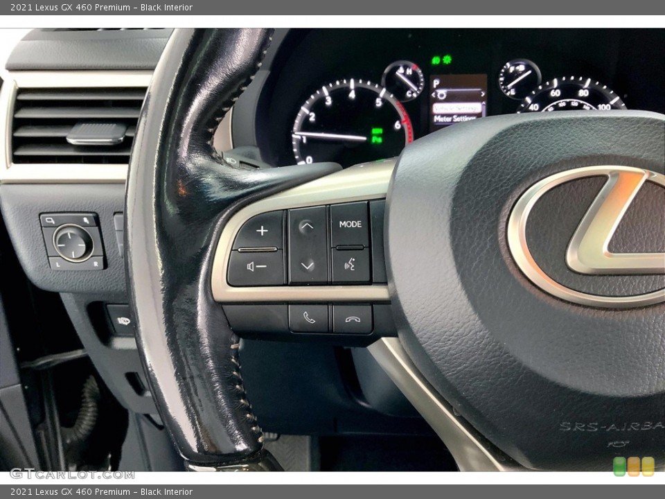 Black Interior Steering Wheel for the 2021 Lexus GX 460 Premium #146722851