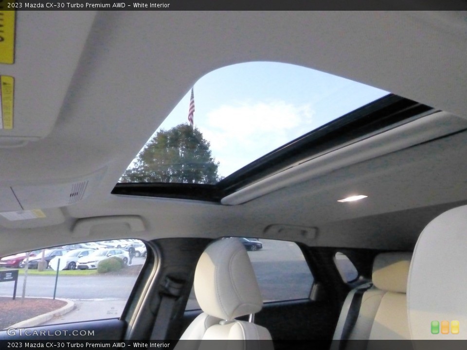 White Interior Sunroof for the 2023 Mazda CX-30 Turbo Premium AWD #146722887