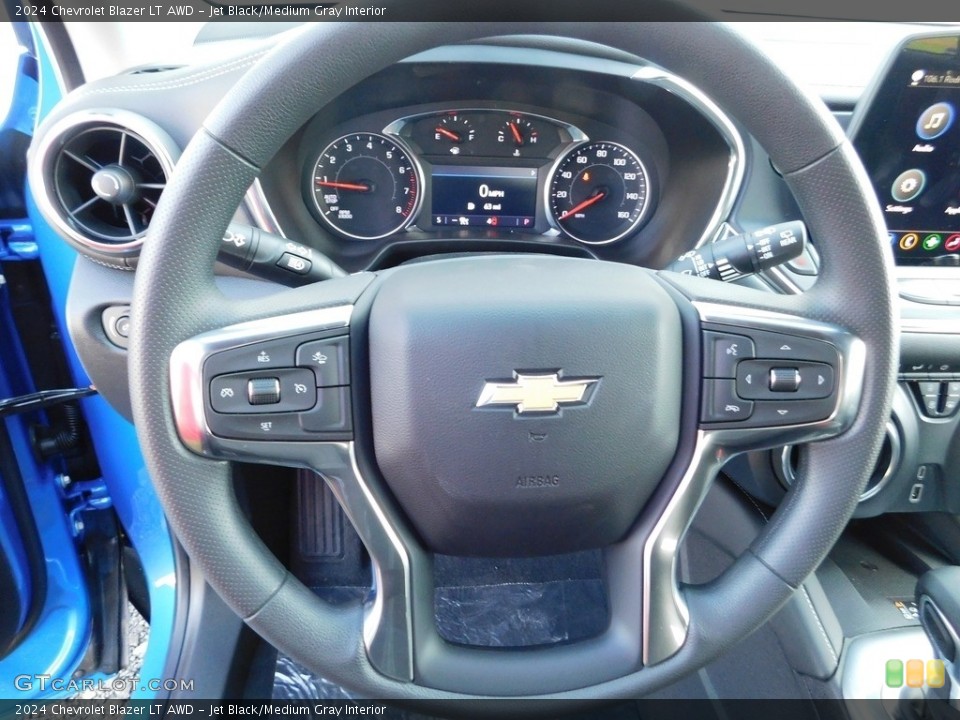 Jet Black/Medium Gray Interior Steering Wheel for the 2024 Chevrolet Blazer LT AWD #146722968