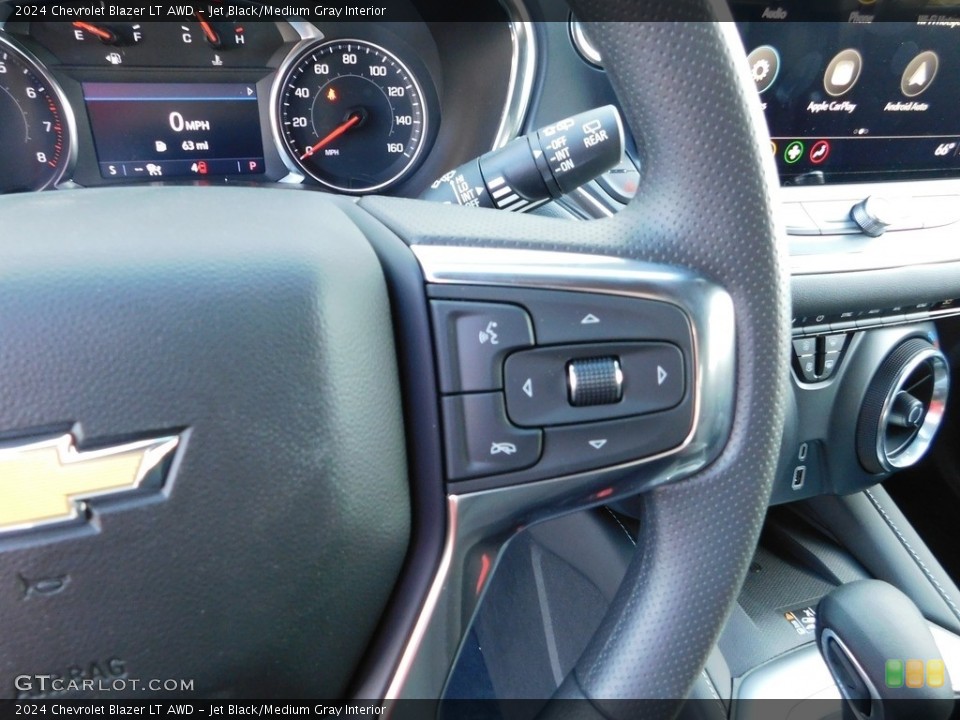 Jet Black/Medium Gray Interior Steering Wheel for the 2024 Chevrolet Blazer LT AWD #146722992