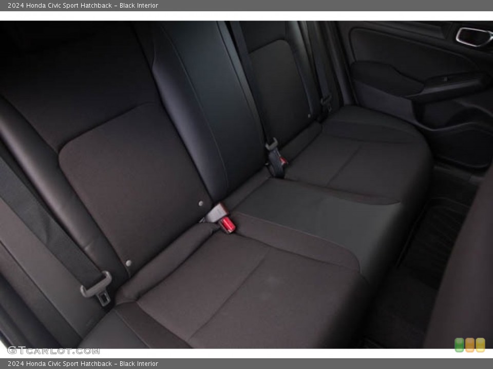 Black Interior Rear Seat for the 2024 Honda Civic Sport Hatchback #146723154
