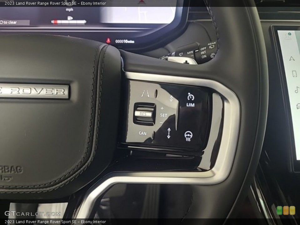 Ebony Interior Steering Wheel for the 2023 Land Rover Range Rover Sport SE #146723244