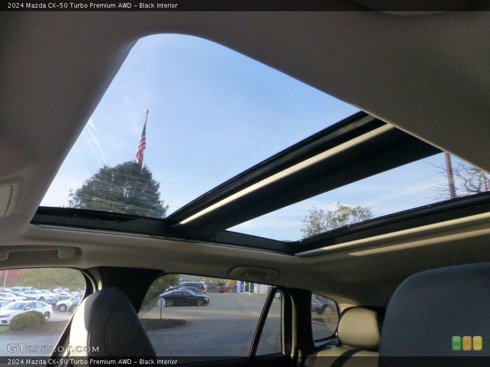 Black Interior Sunroof for the 2024 Mazda CX-50 Turbo Premium AWD #146723340