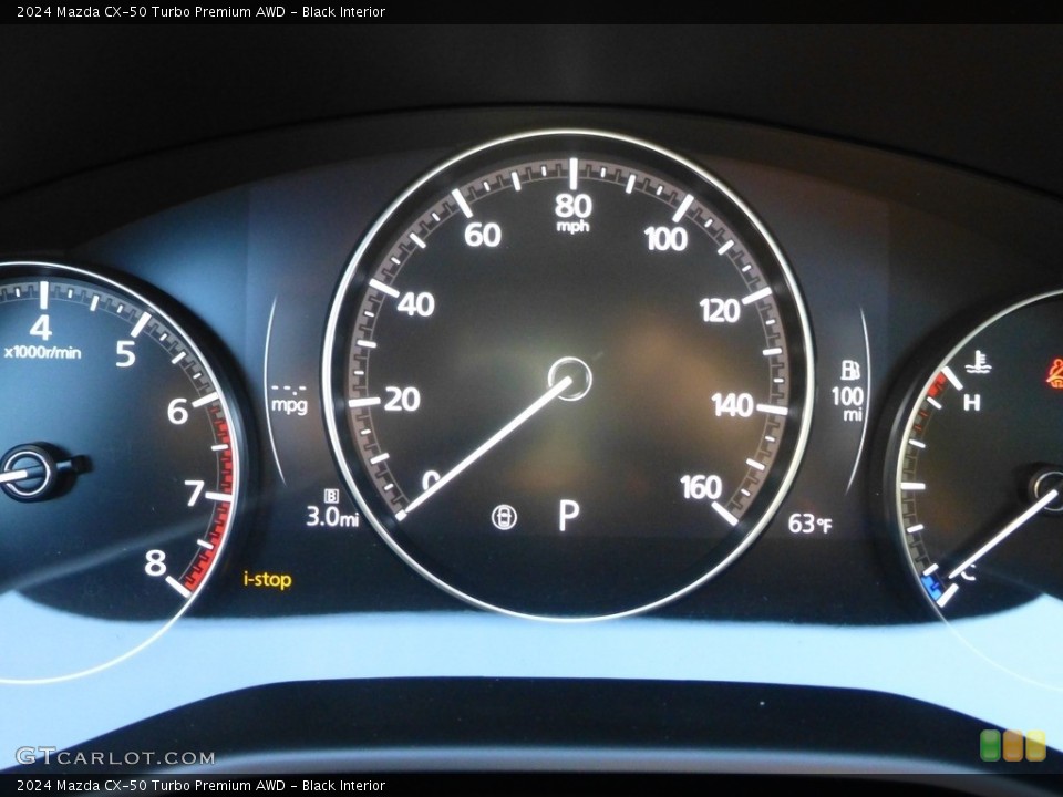 Black Interior Gauges for the 2024 Mazda CX-50 Turbo Premium AWD #146723415