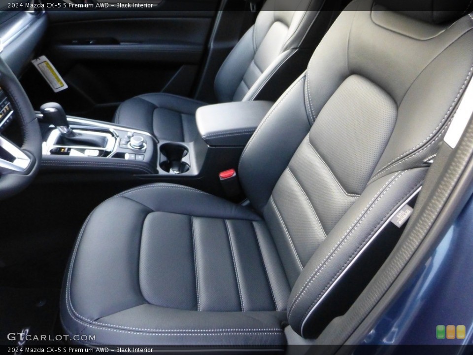 Black Interior Front Seat for the 2024 Mazda CX-5 S Premium AWD #146723673