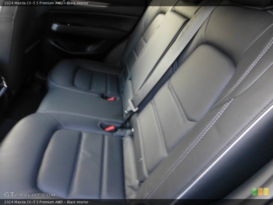 Black Interior Rear Seat for the 2024 Mazda CX-5 S Premium AWD #146723697