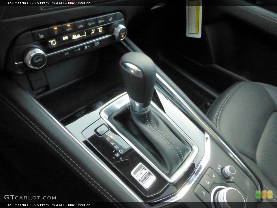 Black Interior Transmission for the 2024 Mazda CX-5 S Premium AWD #146723781