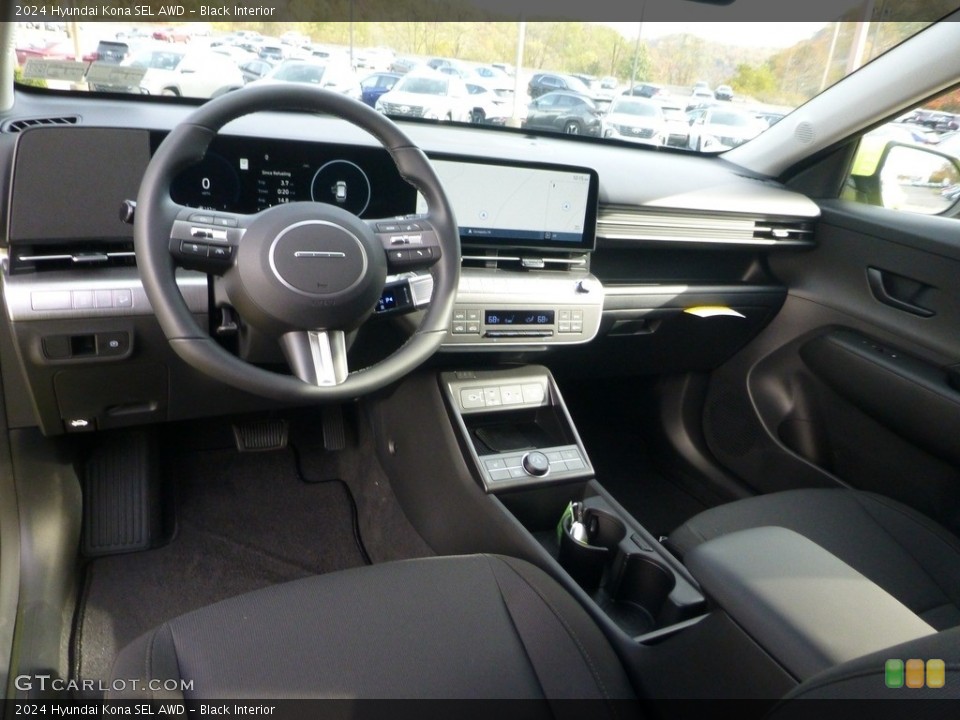 Black Interior Dashboard for the 2024 Hyundai Kona SEL AWD #146723967