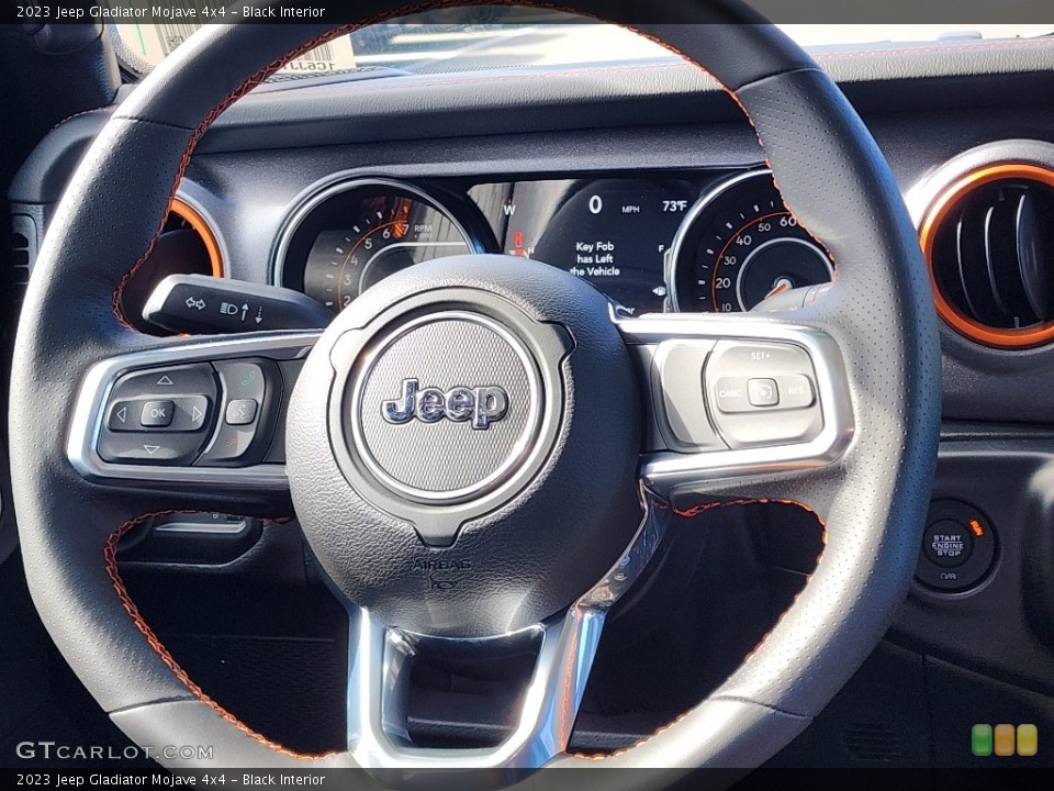 Black Interior Steering Wheel for the 2023 Jeep Gladiator Mojave 4x4 #146724033