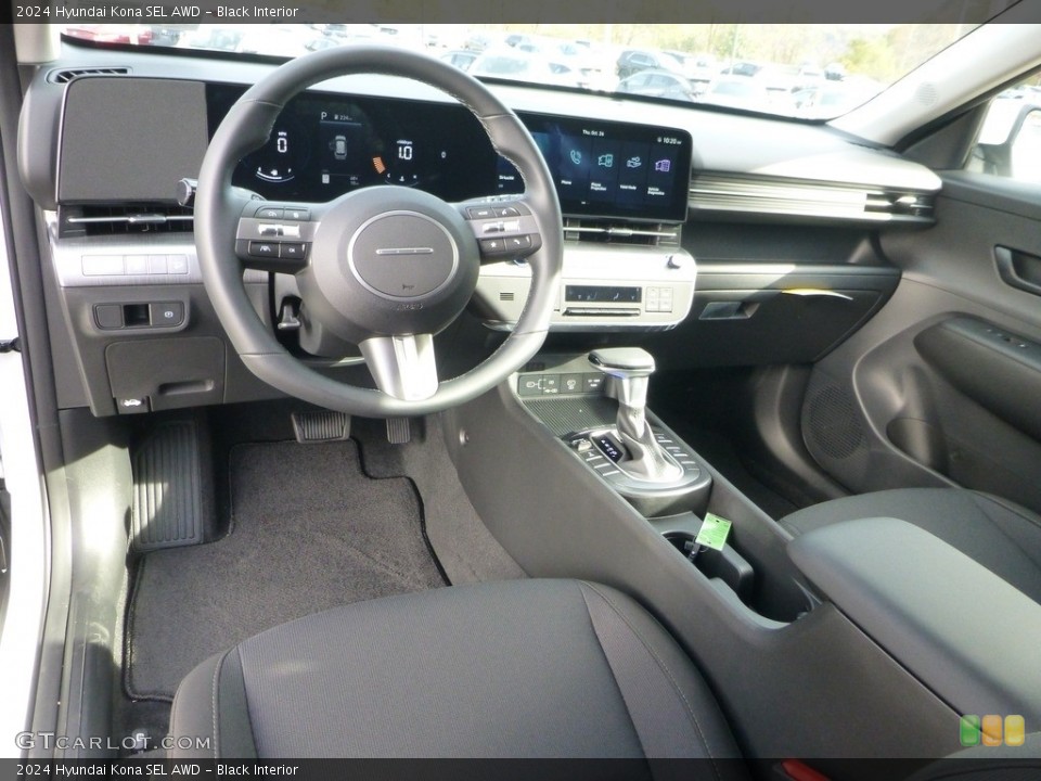Black Interior Prime Interior for the 2024 Hyundai Kona SEL AWD #146724231