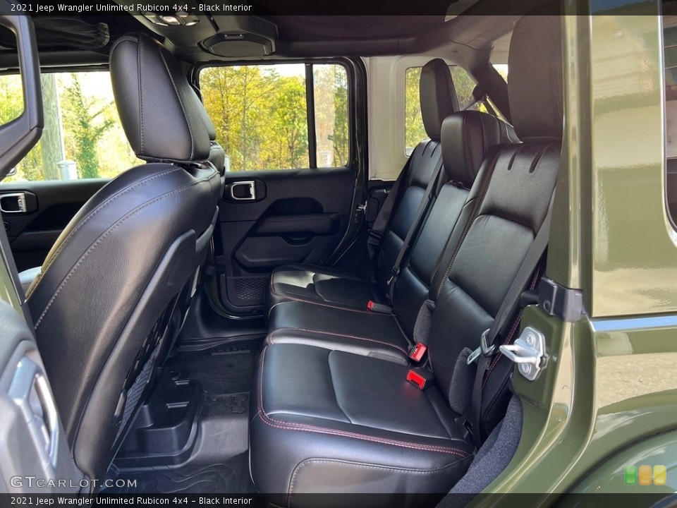 Black Interior Rear Seat for the 2021 Jeep Wrangler Unlimited Rubicon 4x4 #146724909