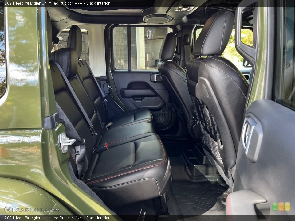 Black Interior Rear Seat for the 2021 Jeep Wrangler Unlimited Rubicon 4x4 #146724927