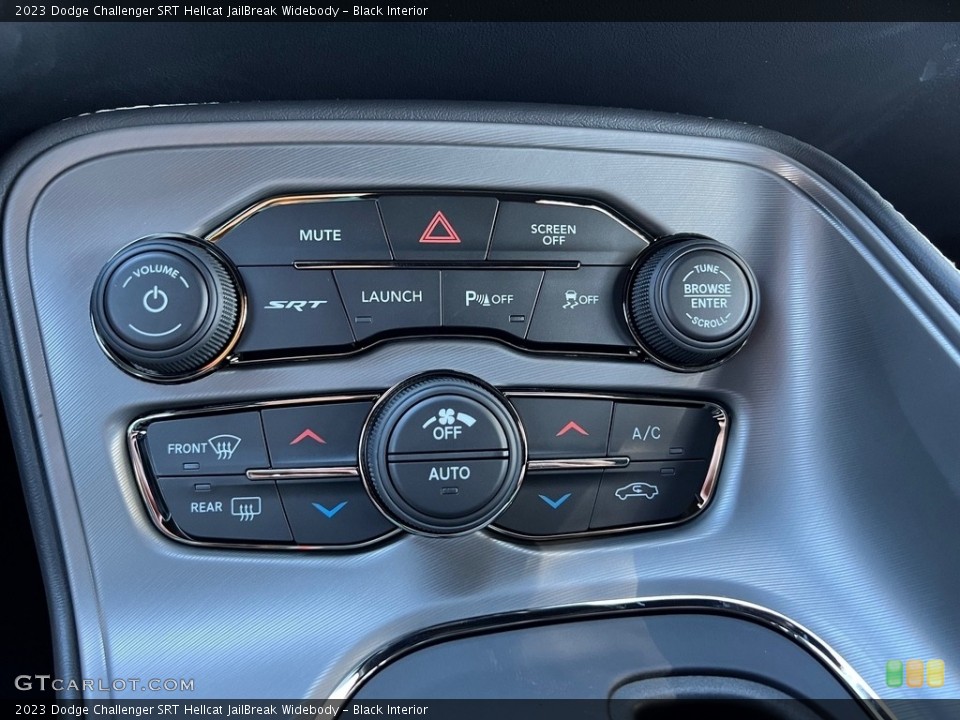 Black Interior Controls for the 2023 Dodge Challenger SRT Hellcat JailBreak Widebody #146725065