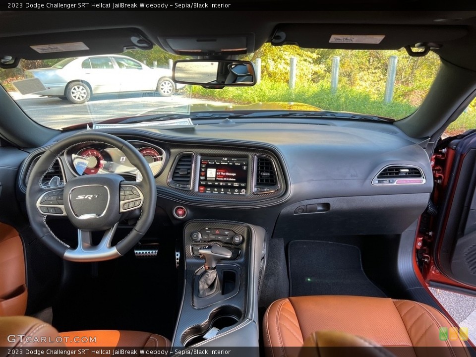 Sepia/Black Interior Dashboard for the 2023 Dodge Challenger SRT Hellcat JailBreak Widebody #146725119