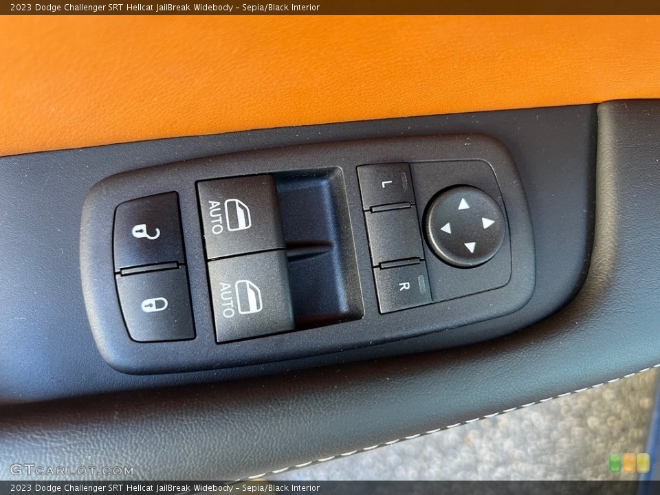 Sepia/Black Interior Controls for the 2023 Dodge Challenger SRT Hellcat JailBreak Widebody #146725125