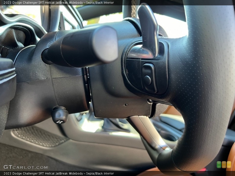 Sepia/Black Interior Steering Wheel for the 2023 Dodge Challenger SRT Hellcat JailBreak Widebody #146725128