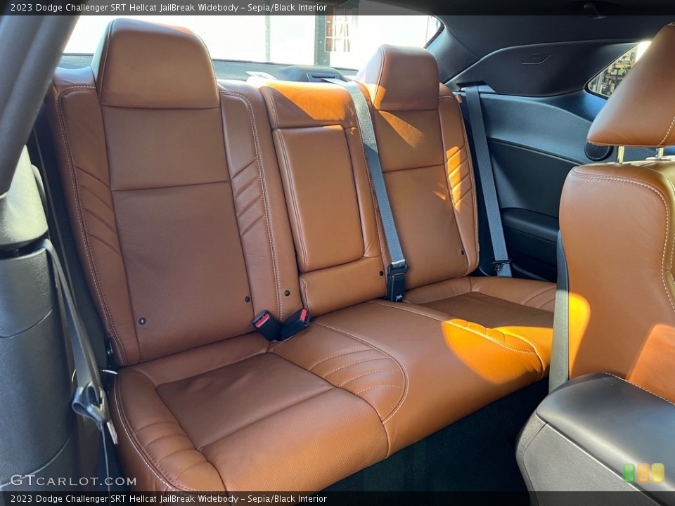 Sepia/Black Interior Rear Seat for the 2023 Dodge Challenger SRT Hellcat JailBreak Widebody #146725134