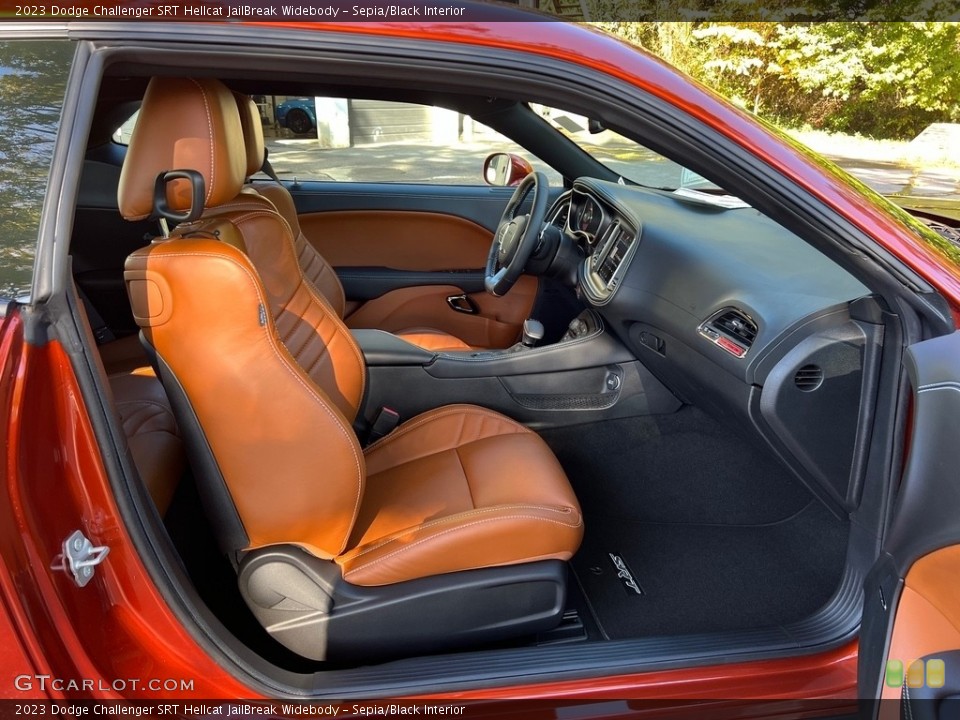 Sepia/Black Interior Front Seat for the 2023 Dodge Challenger SRT Hellcat JailBreak Widebody #146725137