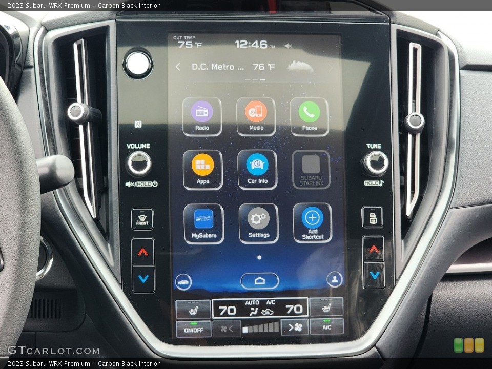 Carbon Black Interior Controls for the 2023 Subaru WRX Premium #146725584