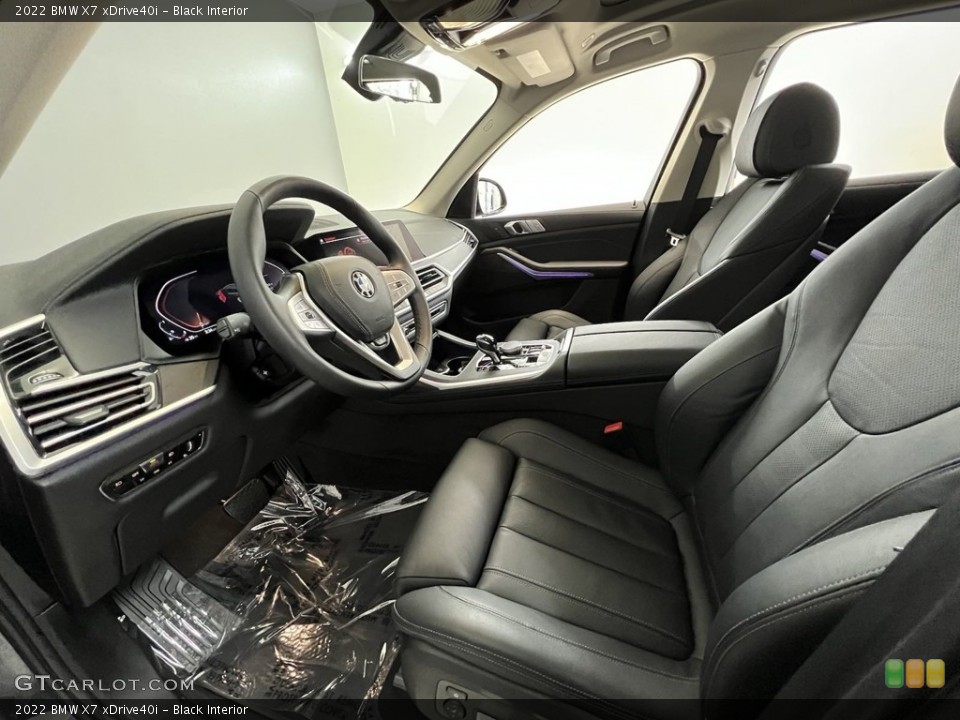 Black 2022 BMW X7 Interiors