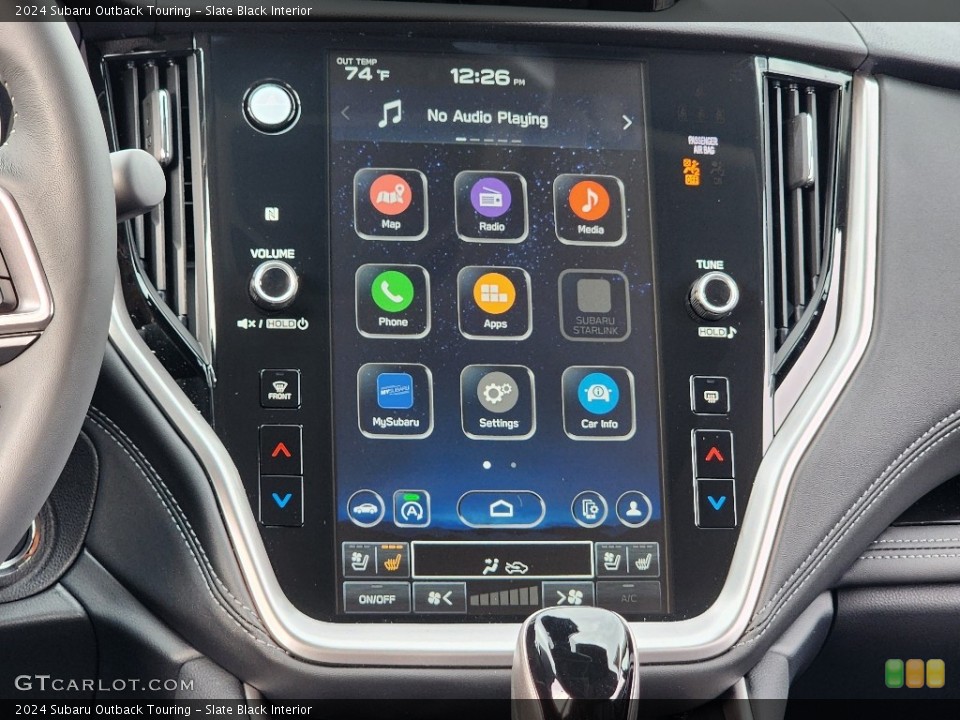 Slate Black Interior Controls for the 2024 Subaru Outback Touring #146726138