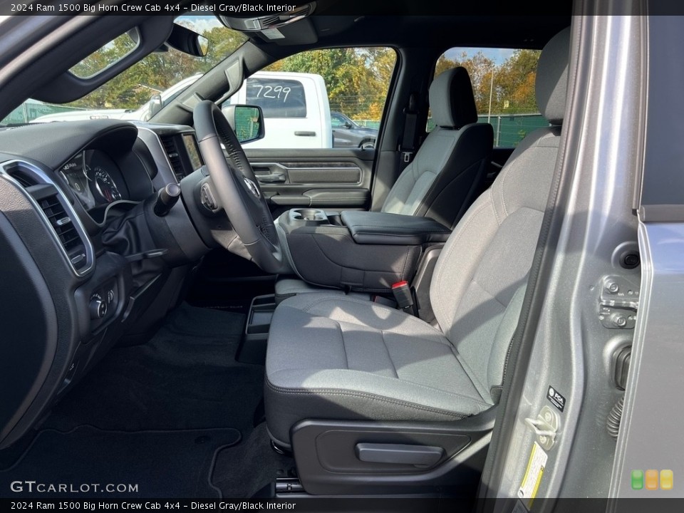 Diesel Gray/Black Interior Front Seat for the 2024 Ram 1500 Big Horn Crew Cab 4x4 #146726264