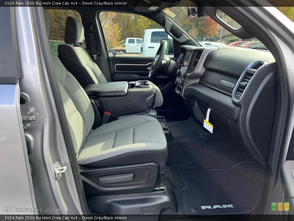 Diesel Gray/Black Interior Front Seat for the 2024 Ram 1500 Big Horn Crew Cab 4x4 #146726426
