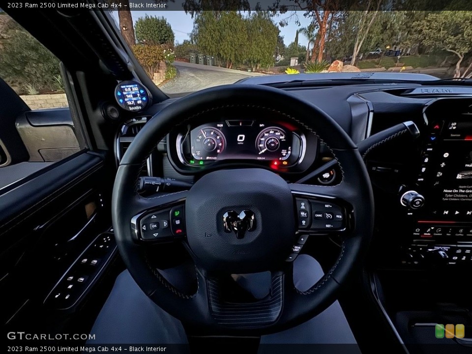 Black Interior Steering Wheel for the 2023 Ram 2500 Limited Mega Cab 4x4 #146726840