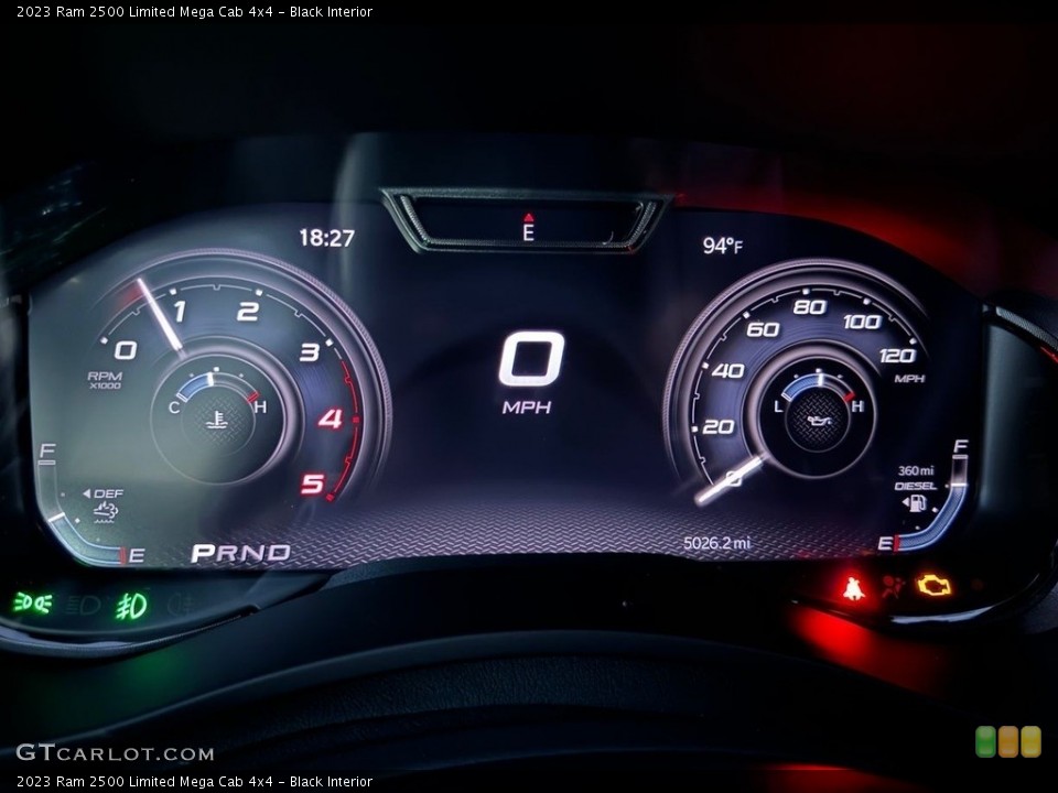 Black Interior Gauges for the 2023 Ram 2500 Limited Mega Cab 4x4 #146726879