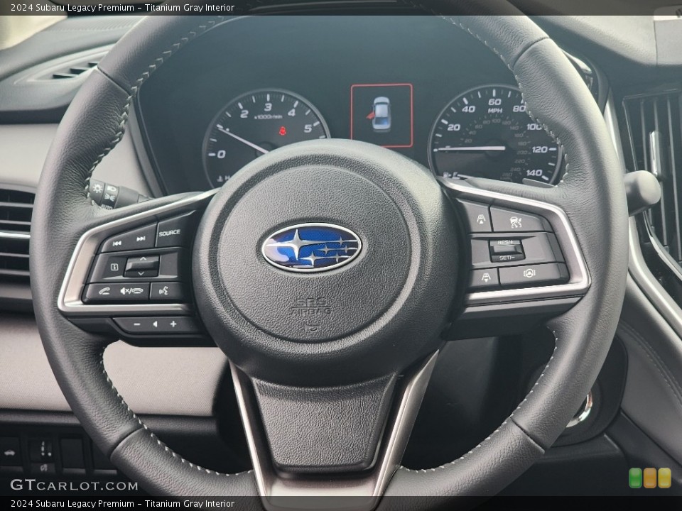 Titanium Gray Interior Steering Wheel for the 2024 Subaru Legacy Premium #146727299