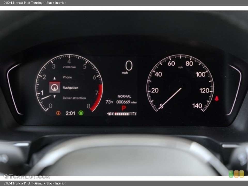 Black Interior Gauges for the 2024 Honda Pilot Touring #146727440