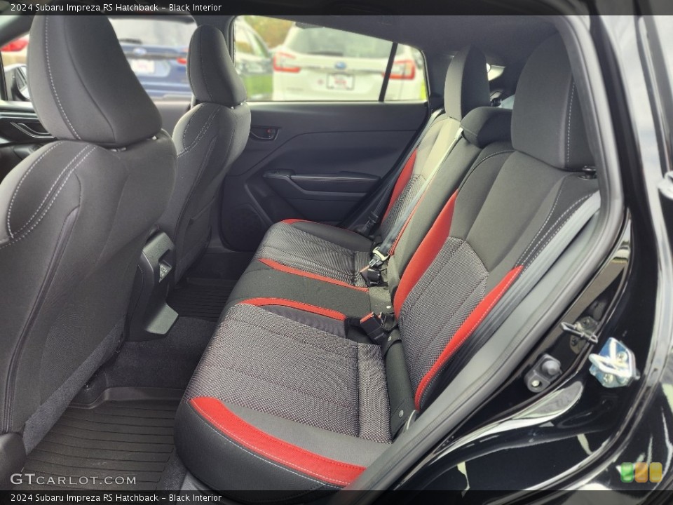 Black Interior Rear Seat for the 2024 Subaru Impreza RS Hatchback #146727455