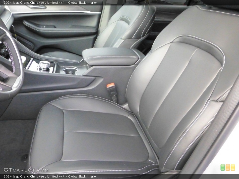 Global Black Interior Front Seat for the 2024 Jeep Grand Cherokee L Limited 4x4 #146727497