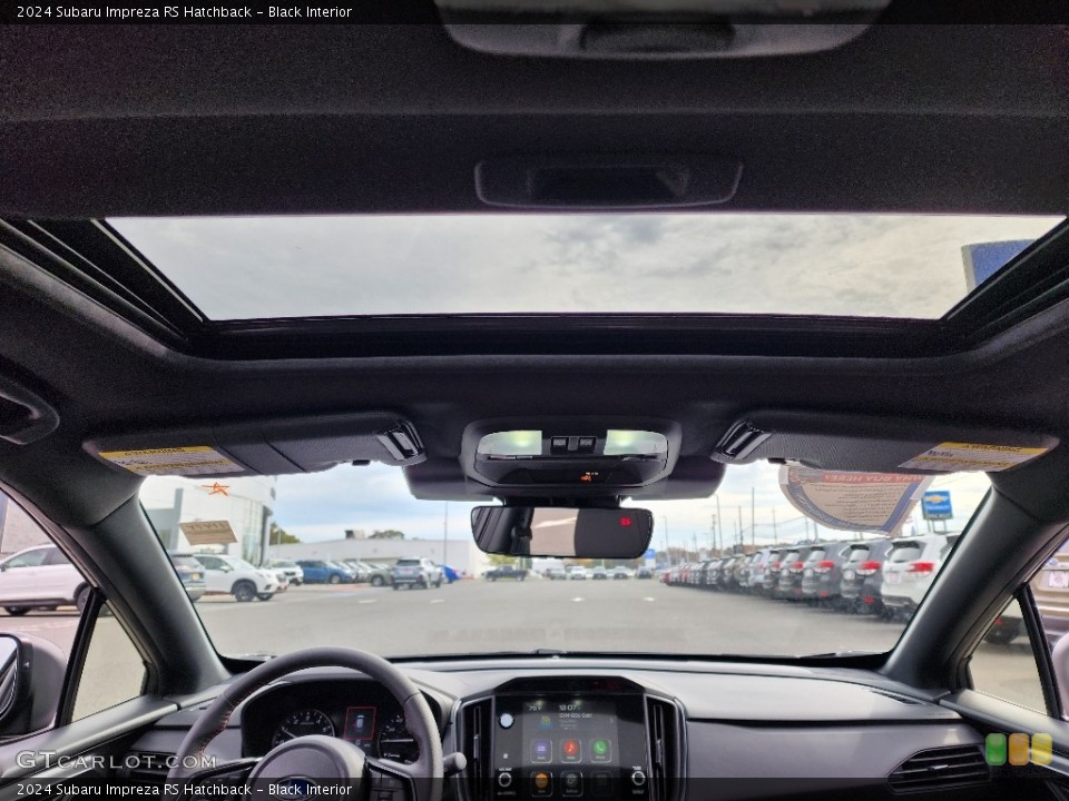 Black Interior Sunroof for the 2024 Subaru Impreza RS Hatchback #146727509