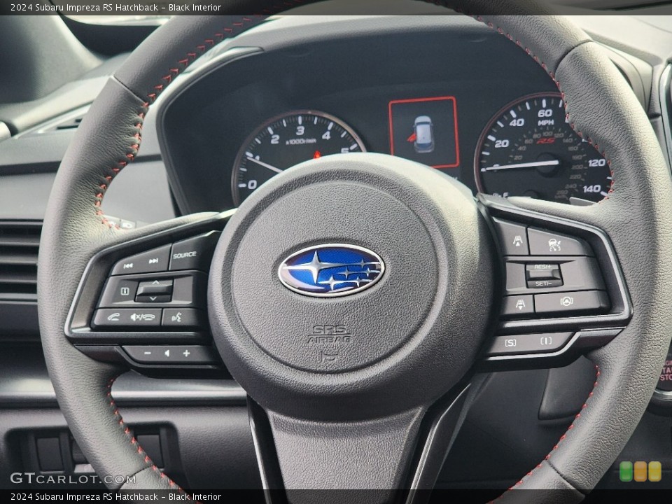 Black Interior Steering Wheel for the 2024 Subaru Impreza RS Hatchback #146727566