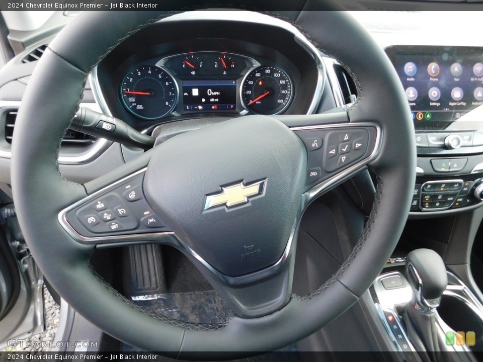 Jet Black Interior Steering Wheel for the 2024 Chevrolet Equinox Premier #146727581