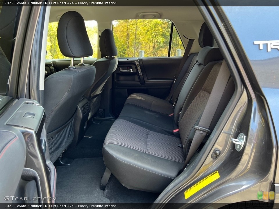 Black/Graphite Interior Rear Seat for the 2022 Toyota 4Runner TRD Off Road 4x4 #146727656