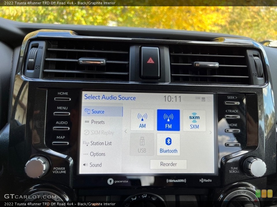 Black/Graphite Interior Audio System for the 2022 Toyota 4Runner TRD Off Road 4x4 #146727776