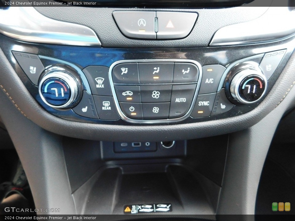 Jet Black Interior Controls for the 2024 Chevrolet Equinox Premier #146727779