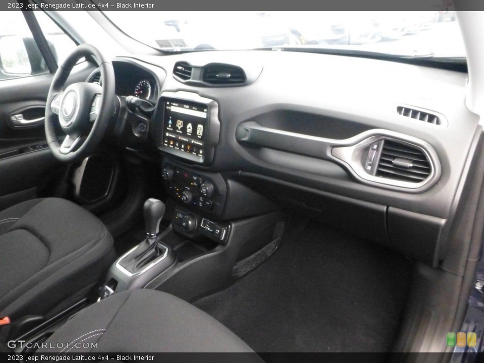 Black Interior Dashboard for the 2023 Jeep Renegade Latitude 4x4 #146727977