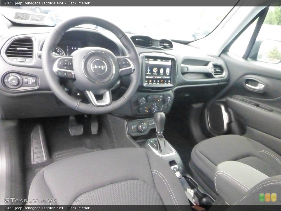 Black Interior Photo for the 2023 Jeep Renegade Latitude 4x4 #146728010