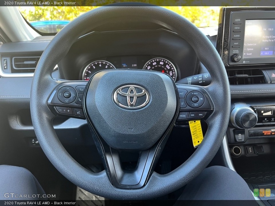 Black Interior Steering Wheel for the 2020 Toyota RAV4 LE AWD #146728136