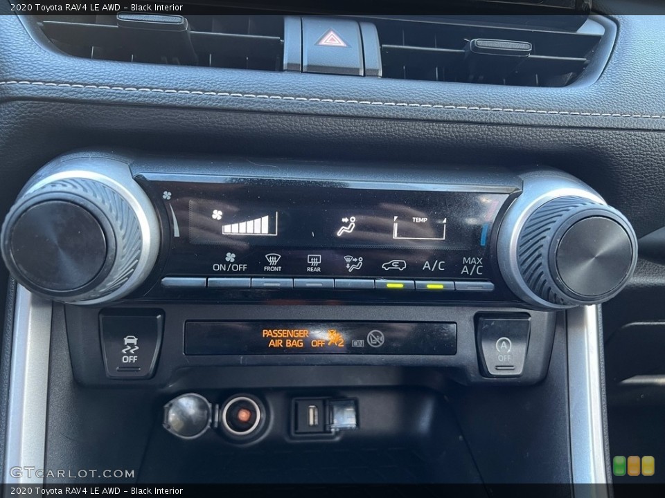 Black Interior Controls for the 2020 Toyota RAV4 LE AWD #146728259